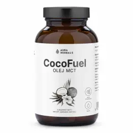 Olej MCT z Kokosa Coco Fuel 100 Kapsułek Softgel - Aura Herbals