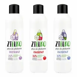 Płyn do Płukania Tropikalny 1 l + Płyn do płukania Owocowy 1 l + ZIELKO Płyn do Płukania Kwiatowy 1 l - Sylveco