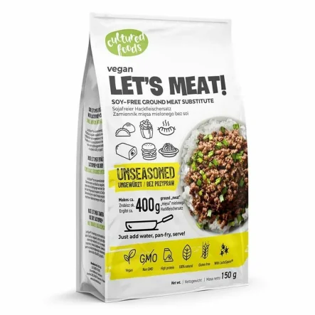 Zamiennik Mięsa Mielonego Bez Przypraw Bezglutenowy 150 g -  Cultured Foods