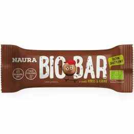 Baton Daktylowy Kakao and  Kokos Bez Dodatku Cukru Bezglutenowy Bio 35 g - Naura