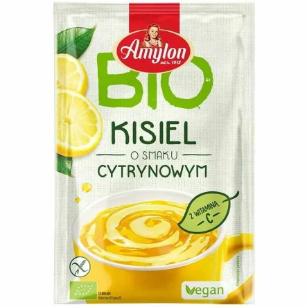 Kisiel o Smaku Cytrynowym Bezglutenowy Bio 30 g - Amylon