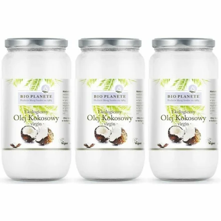 3 x Olej Kokosowy Virgin Bio 950 ml - Bio Planete