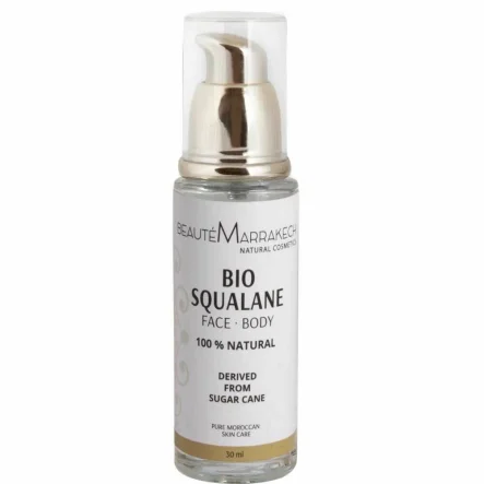 Bio Skwalan z Trzciny Cukrowej do Twarzy i Pod Oczy 30 ml - Beaute Marrakech