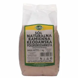Sól Kamienna Kłodawska Półgruboziarnista Niejodowana 1 kg Smakosz