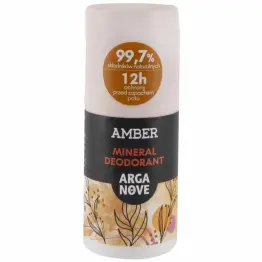 Dezodorant Mineralny Ałunowy Amber Roll-On 50 ml - Arganove