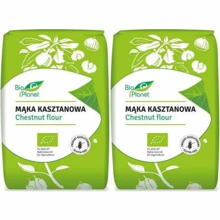 2 x Mąka Kasztanowa Bezglutenowa Bio 400 g - Bio Planet