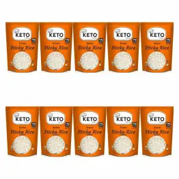 10 x Makaron Konjac w Kształcie Ryżu (Sticky Rice) do Sushi 200 g - Keto Chef