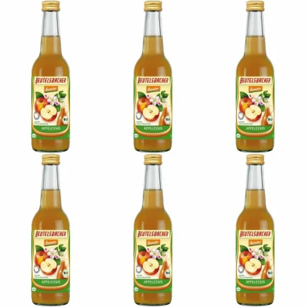6 x Ocet Jabłkowy Niefiltrowany Bio 330 ml -  Beutelsbacher