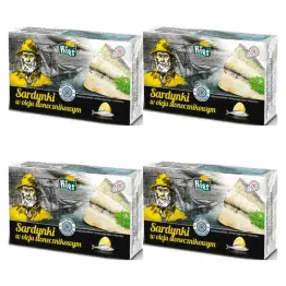 4 x Sardynki w Oleju Słonecznikowym 125 g (90 g) - Kier