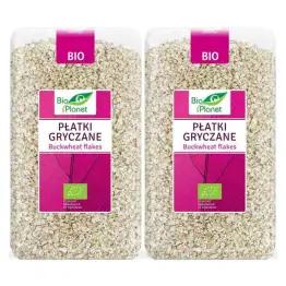 Zestaw 2 x Płatki Gryczane Bio 600 g - Bio Planet 