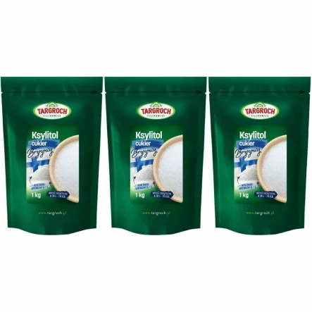 Zestaw 3 x Ksylitol Fiński Danisco (Cukier Brzozowy) 1 kg - Targroch