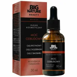 Olejek Kosmetyczny Moc Odbudowy do Włosów (Olej Rycynowy, Olej z Kozieradki, Olej z Baobabu) 50 ml - Big Nature Beauty