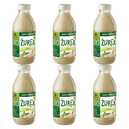 6 x Żurek Żytni Koncentrat Bio 320 ml - Kowalewski