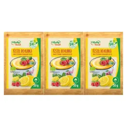 3 x Kisiel do Kubka Smak Cytrynowy z Kawałkami Malin BIO 30 g - Vitally Food
