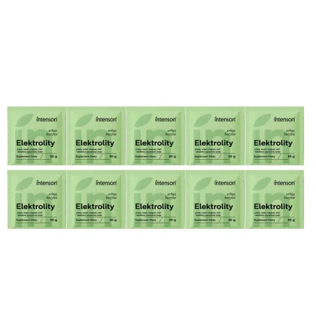 10 x Elektrolity o Smaku Arbuz-Bazylia 16 g - Intenson