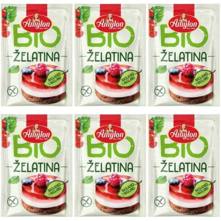 6 x Żelatyna w Proszku Bezglutenowa Bio 20 g – Amylon