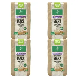 4 x Mąka Gryczana Biała Bezglutenowa 500 g - NaturAvena