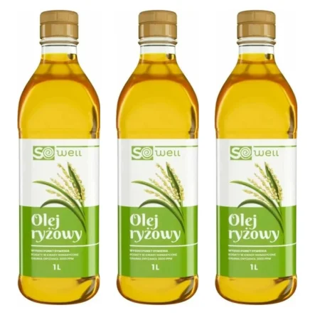 3 x Olej Ryżowy Rafinowany 1 l - Sowell