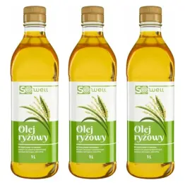 3 x Olej Ryżowy Rafinowany 1 l - Sowell
