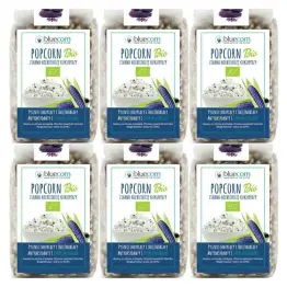 6 x Ziarno Popcornu z Niebieskiej Kukurydzy Bio 350 g - Bluecorn