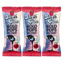3 x Lizak Kulka Bez Cukru o Smaku Malinowym Bezglutenowy 8 g - HOLOPOPS