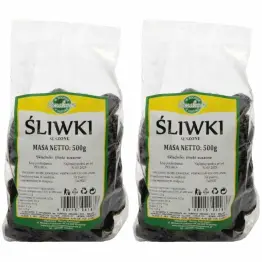 Śliwki Suszone 1 kg (2 x 500 g) - Smakosz - Bez konserwantów!