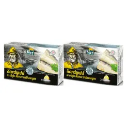 2 x Sardynki w Oleju Słonecznikowym 125 g (90 g) - Kier