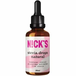 Słodzik w Płynie Stevia Drops Natural 50 ml - Nicks