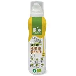 Olej Rzepakowy Spray Tłoczony na Zimno Rafinowany Bio 200 ml - Bio Naturalis