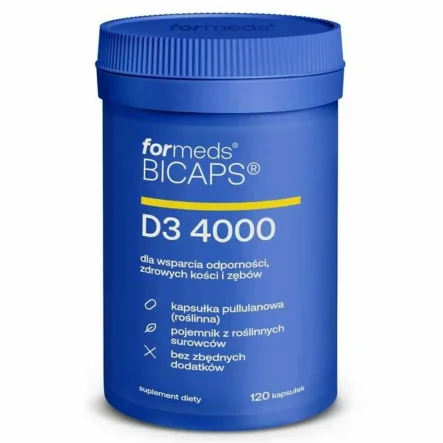 Bicaps Witamina D3 4000 120 Kapsułek - Formeds
