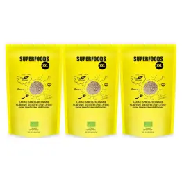3 x Kakao Sproszkowane Surowe Nieodtłuszczone Bio 400 g - Bio Planet