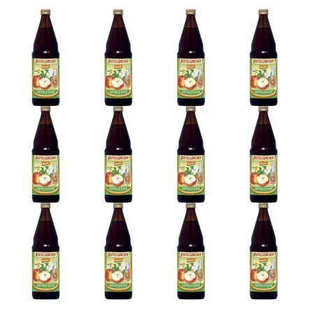 12 x Niepasteryzowany Ocet Jabłkowy Niefiltrowany Bio 750 ml Demeter