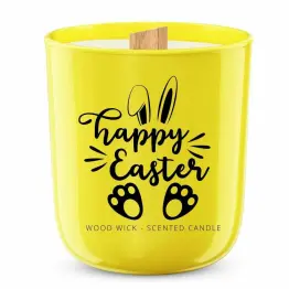 HAPPY EASTER - Sojowa Świeca Zapachowa w Szkle TULIPAN - Ravina
