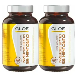 2 x Curcumin 95 Plus Piperin 60 Kapsułek - Gloe