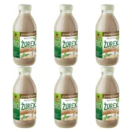6 x Żurek Gryczany Razowy Bezglutenowy Koncentrat Bio 320 ml - Kowalewski